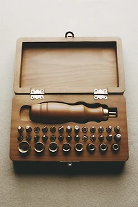 TOURNEVIS ACIER BOÎTE BOIS HÊTRE