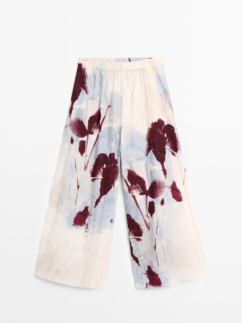 Jupe-culotte imprimée