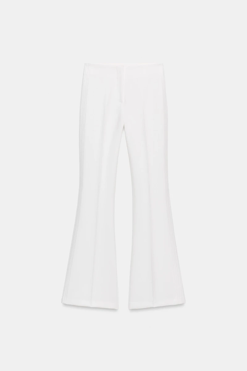 PANTALON FLARE À COUTURES LATÉRALES