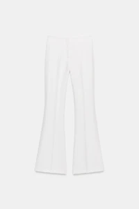PANTALON FLARE À COUTURES LATÉRALES