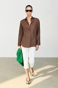 Cotton poplin shirt
