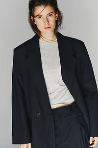 OVERSIZED PINSTRIPE BLAZER