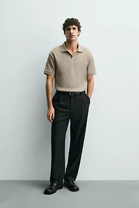 VERTICAL TEXTURED POLO