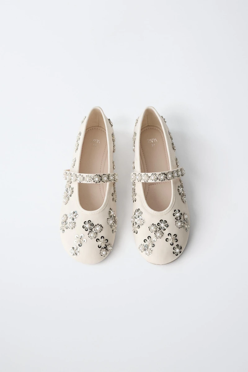 RHINESTONE BALLET FLATS
