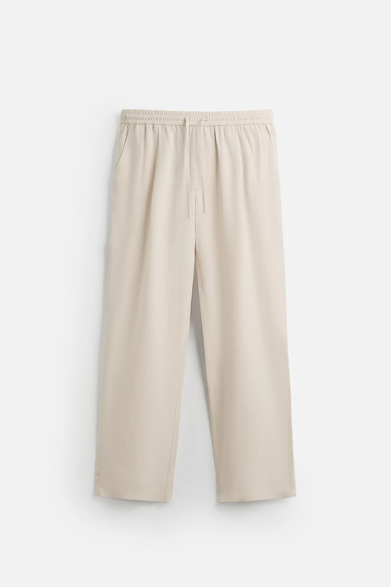 RELAXED FIT LYOCELL PANTS