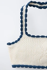 6-14 YRS / CROCHET FLOWER BIKINI