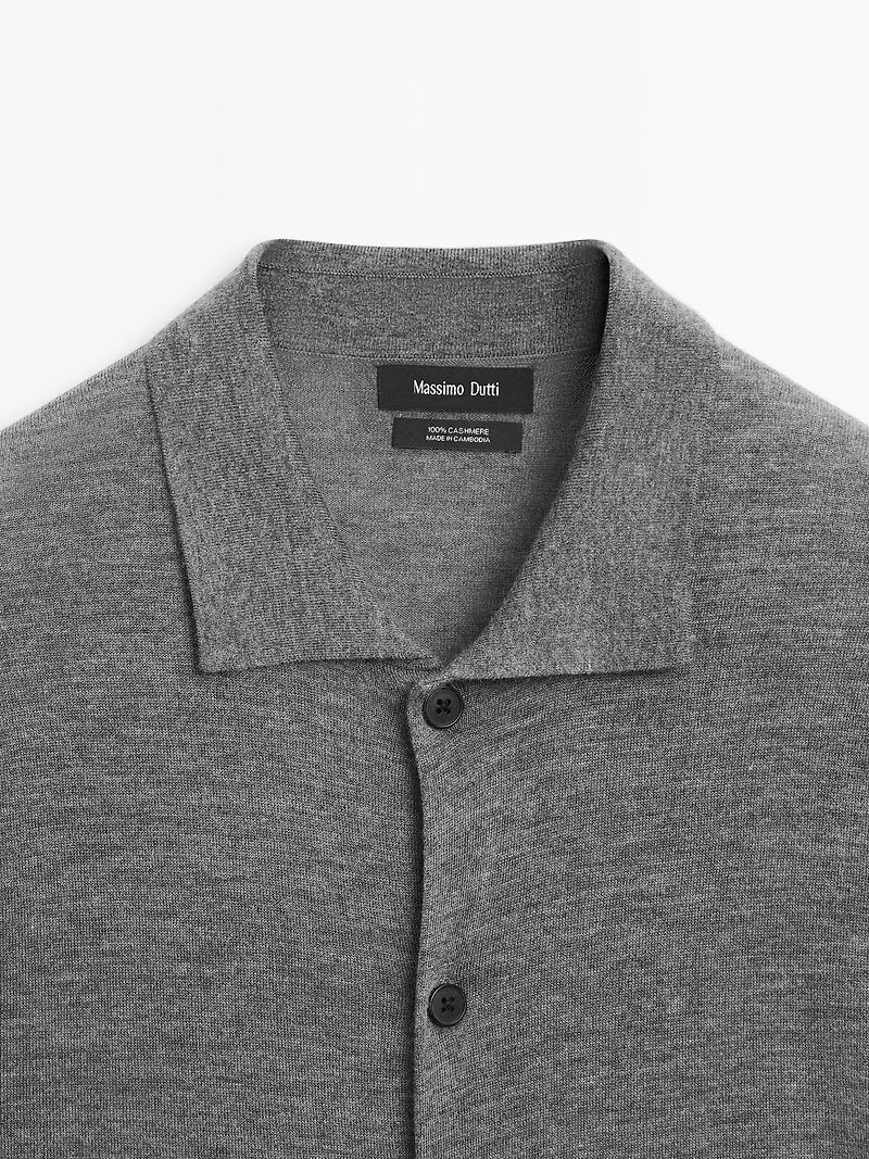 100% cashmere knit cardigan