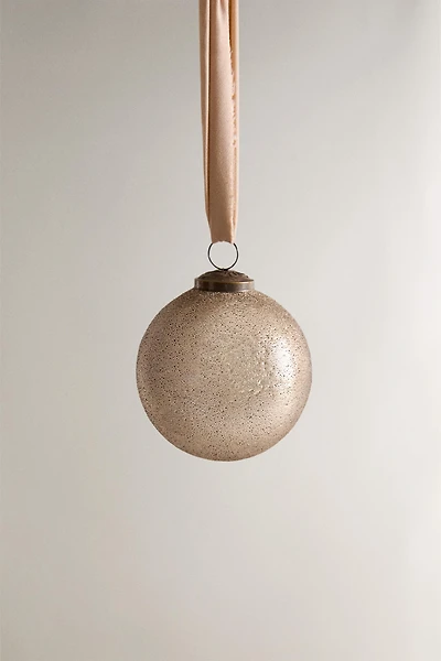 AGED CHRISTMAS TREE BALL ORNAMENT