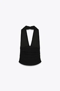 HALTER RUCHED TOP