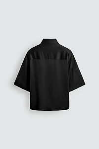 CHEMISE SATINÉE RELAXED FIT