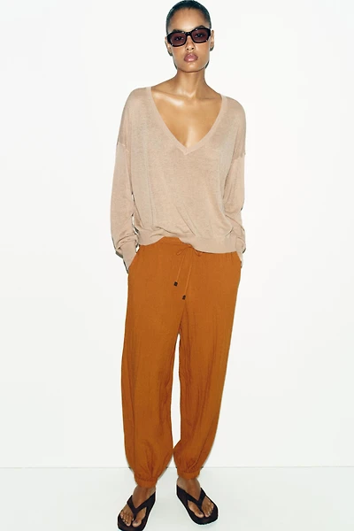 ELASTIC WAISTBAND PANTS