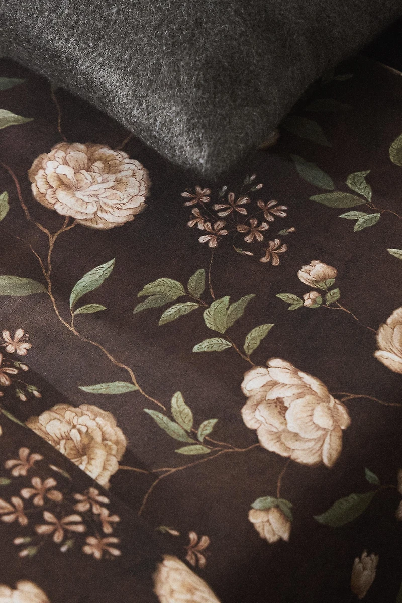DRAP DE DESSUS IMPRIMÉ FLEURS
