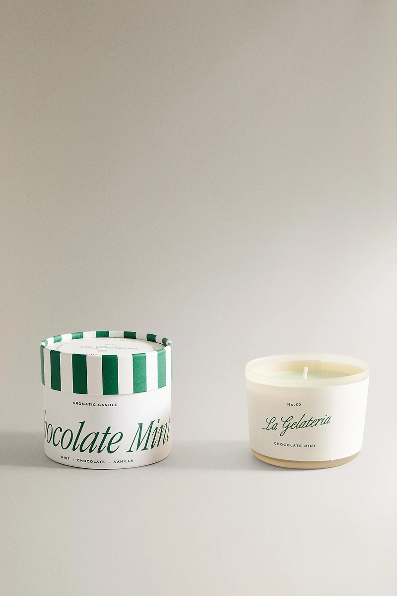 (150 G) CHOCOLATE MINT SCENTED CANDLE