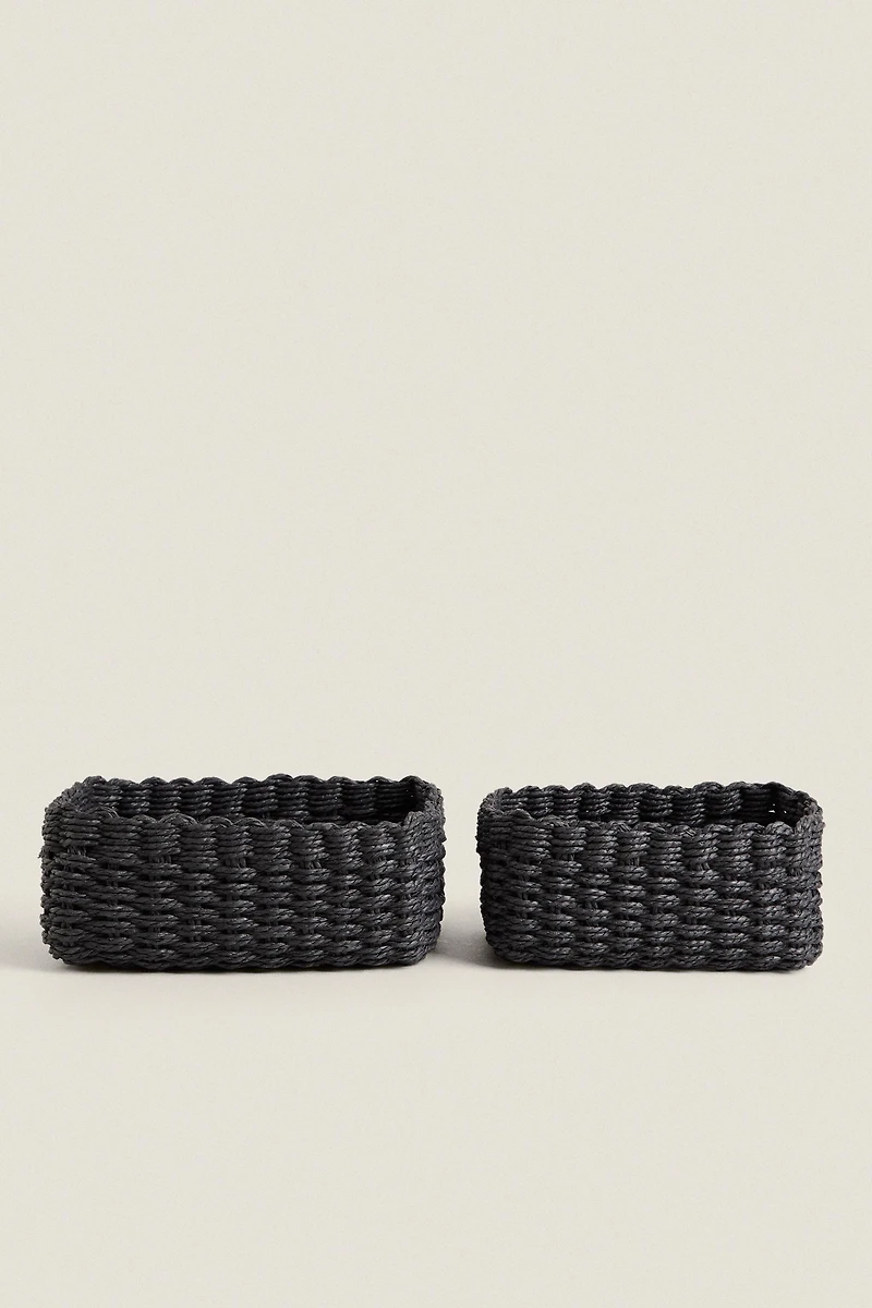 WOVEN PAPER BASKET