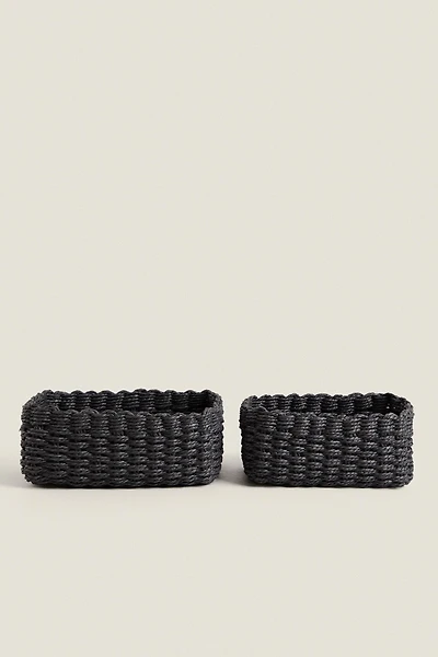 WOVEN PAPER BASKET