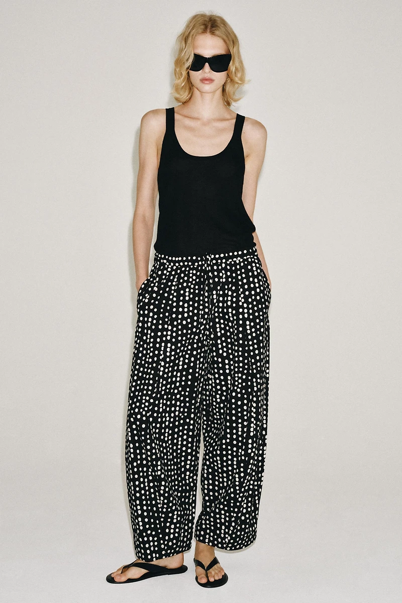 ZW COLLECTION POLKA DOT PAJAMA PANTS
