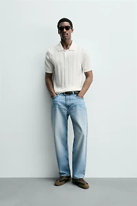 POLO EN MAILLE REGULAR FIT STRUCTURÉ
