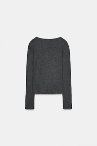 VESTE TOP COMBINÉE DENTELLE