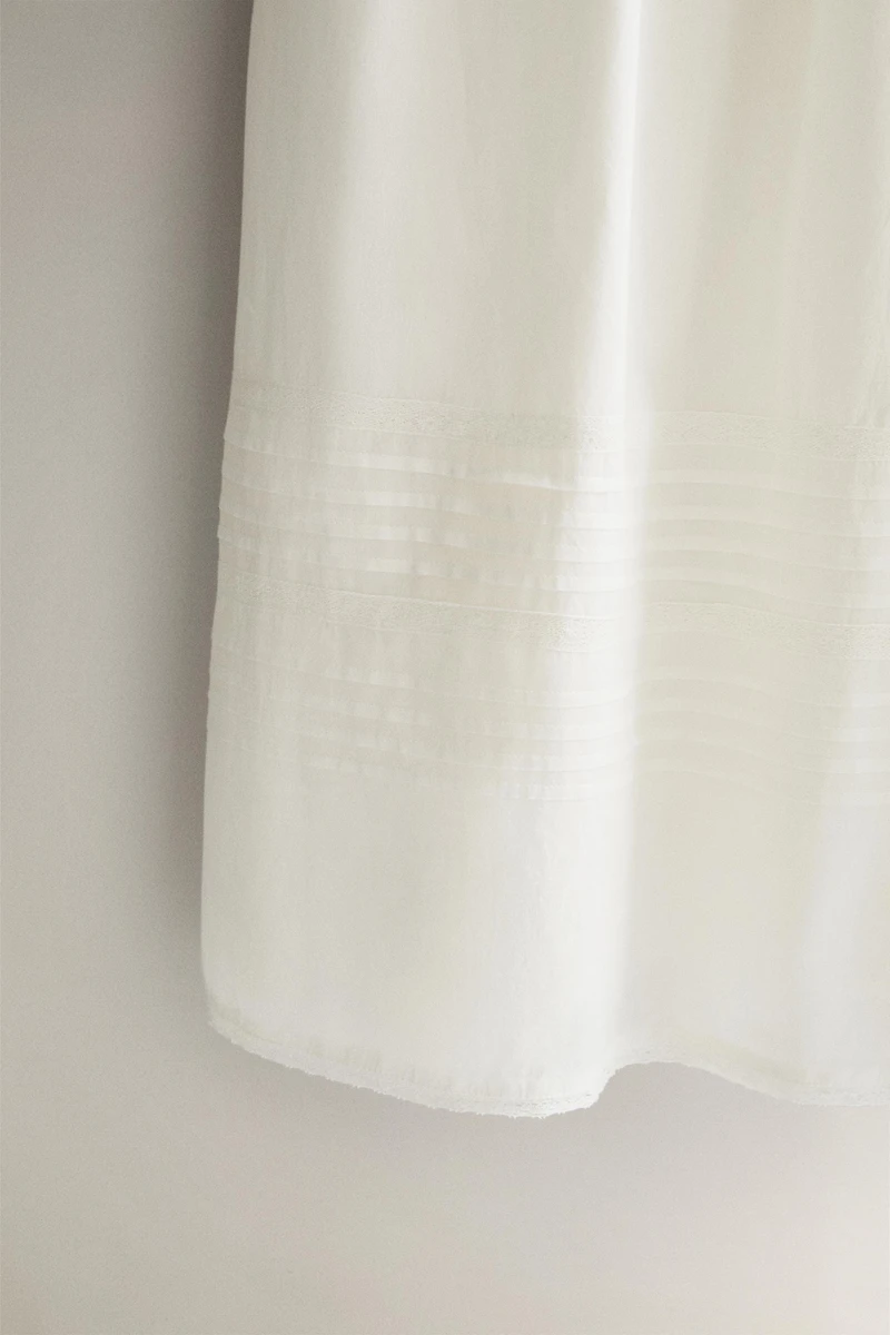 LACE AND PINTUCK NIGHTGOWN