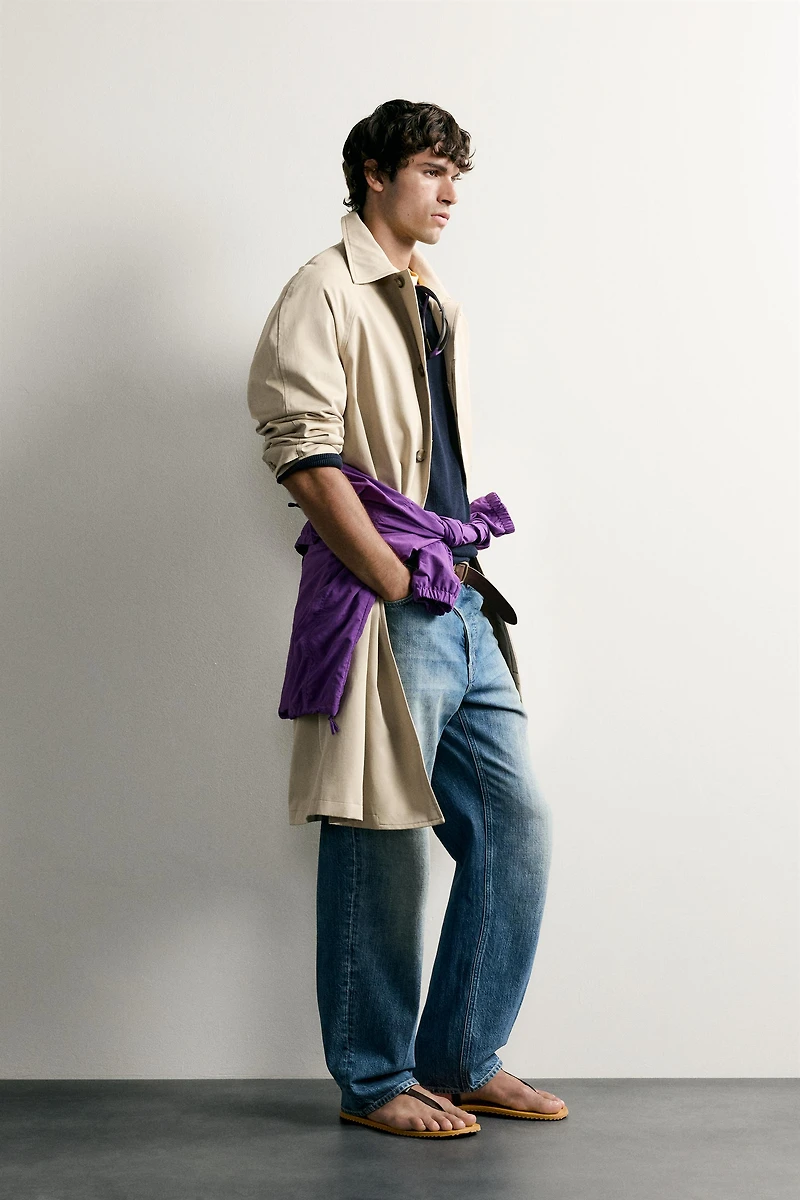 LONG RELAXED FIT TRENCH COAT