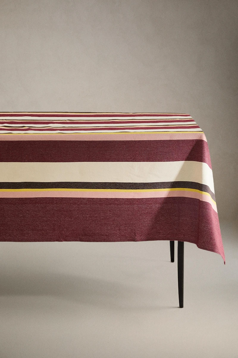 NAPPE COTON RAYURES X COLLAGERIE