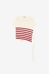 ASYMMETRIC STRIPED KNIT TOP - THE ITEM ZARA WOMAN