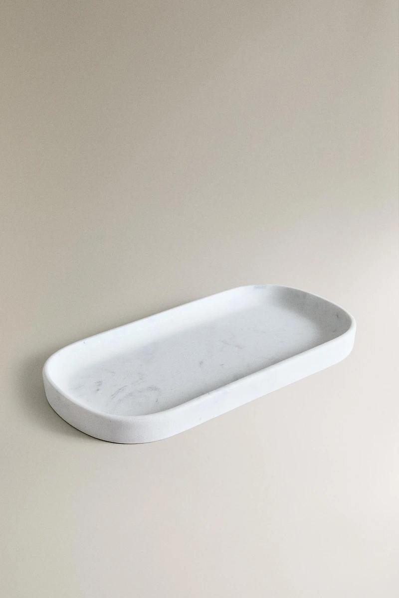 MARBLE-EFFECT BATHROOM TRAY