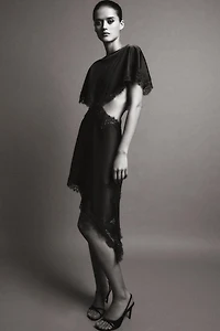 ZW COLLECTION LACE CUT-OUT DRESS