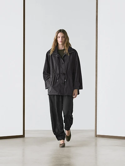 Technical fabric parka