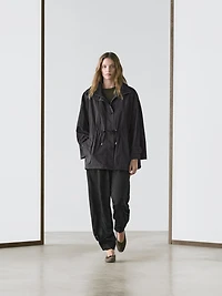 Technical fabric parka