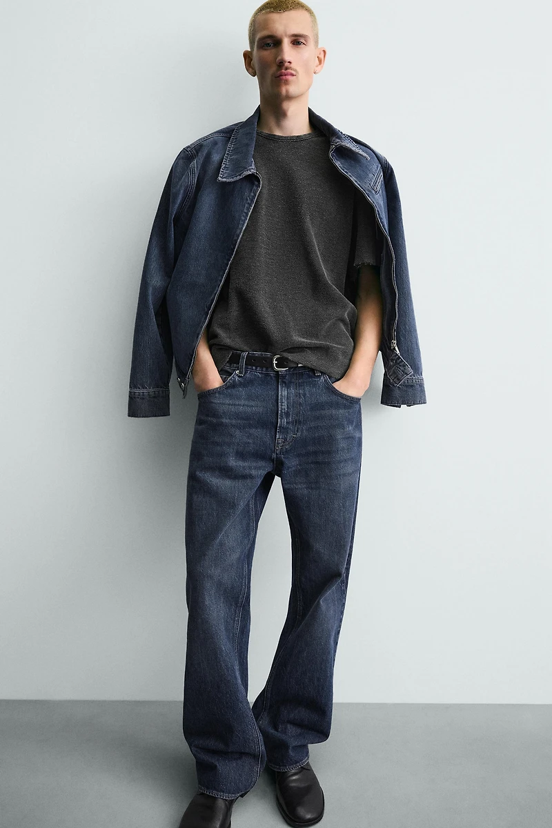 WASHED KNIT T-SHIRT