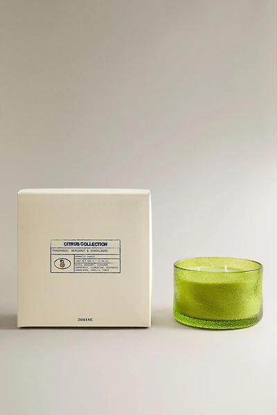 (500 G) BERGAMOT & SANDALWOOD SCENTED CANDLE