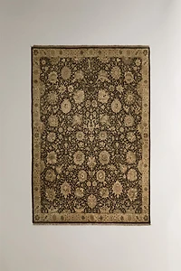 FLORAL WOOL BLEND AREA RUG