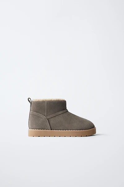 BOTTES EN CUIR DOUBLÉES