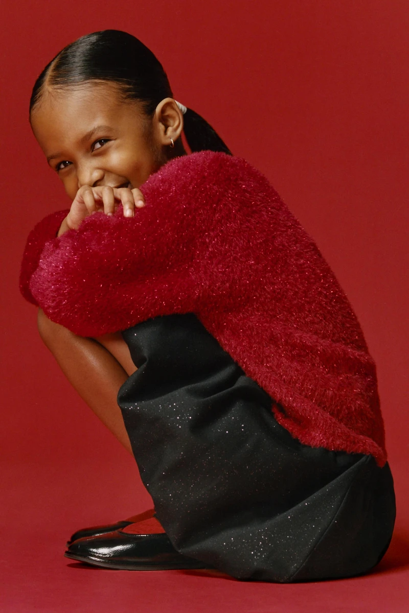 SHINY PONTE BALLOON SKIRT