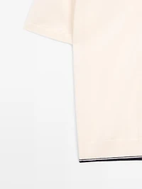 Short sleeve knit overshirt