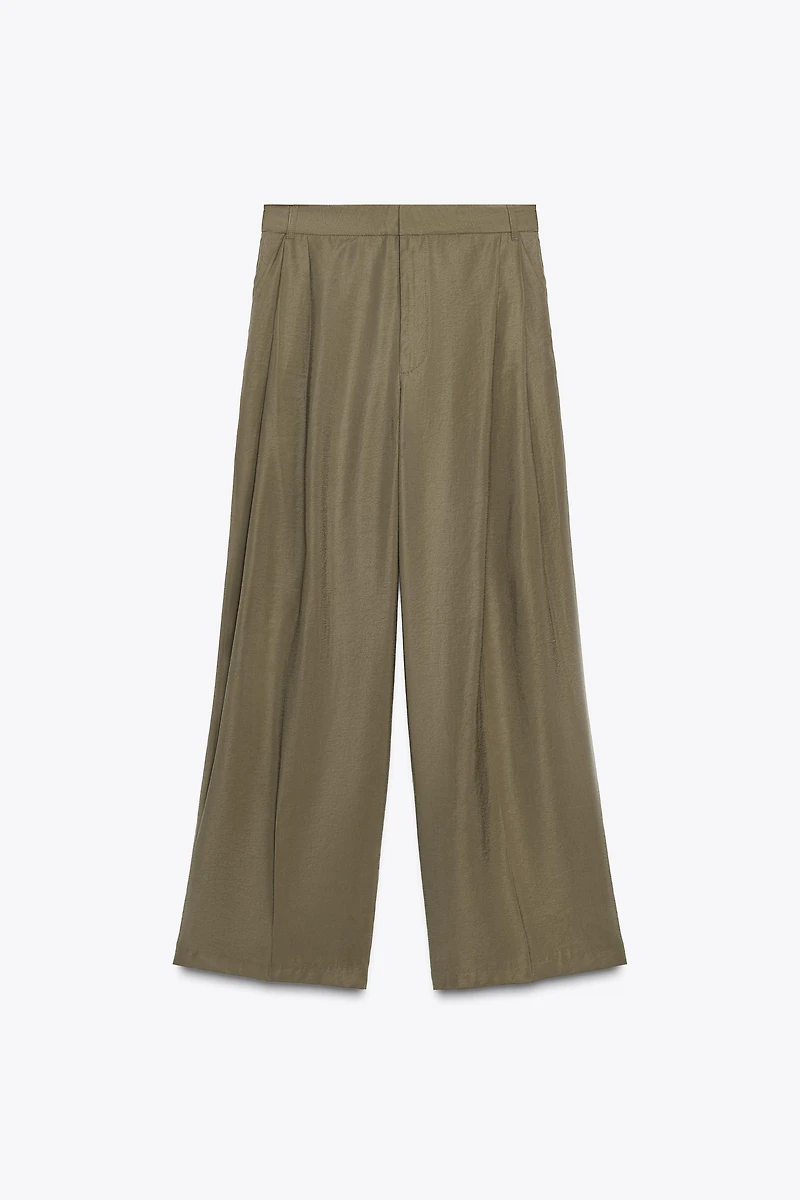 DOUBLE PLEAT FLAP PANTS