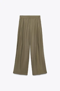 DOUBLE PLEAT FLAP PANTS