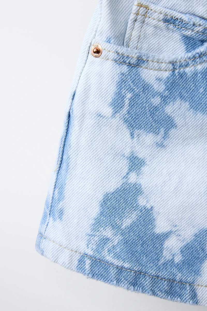 SHORT EN DENIM TIE DYE