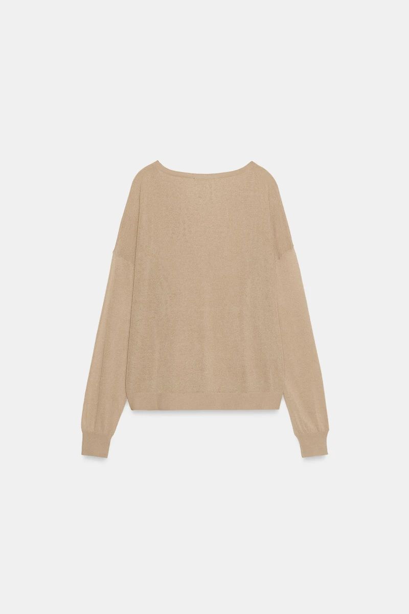 FINE KNIT V-NECK JUMPER