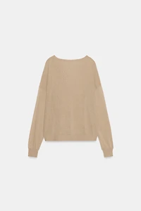 FINE KNIT V-NECK JUMPER