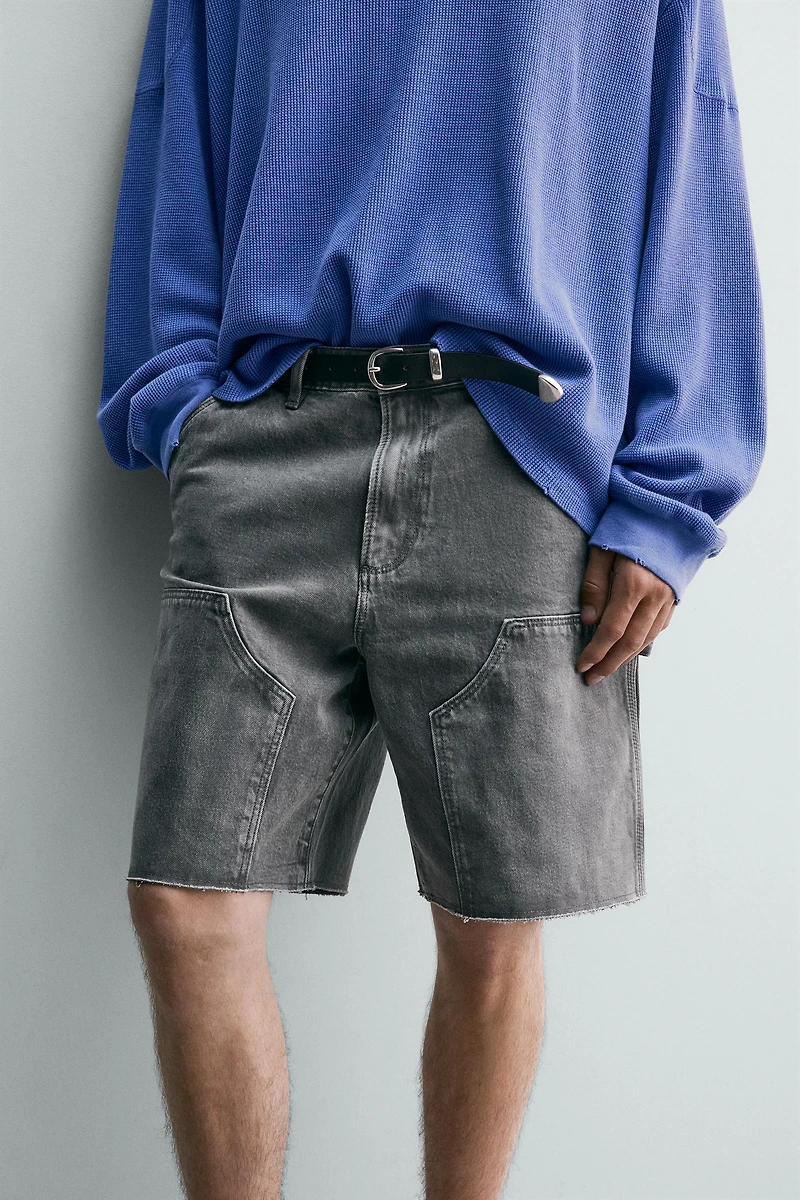 BERMUDA RELAXED FIT POCHE CHARPENTIER