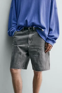 BERMUDA RELAXED FIT POCHE CHARPENTIER