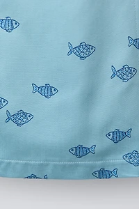 ROBE IMPRIMÉE POISSONS