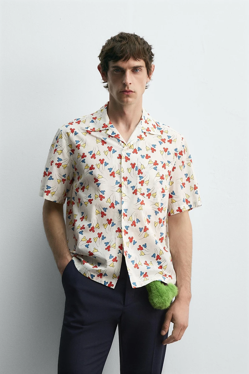 CHEMISE BALLONS MICKEY MOUSE HARRY LAMBERT FOR ZARA X DISNEY