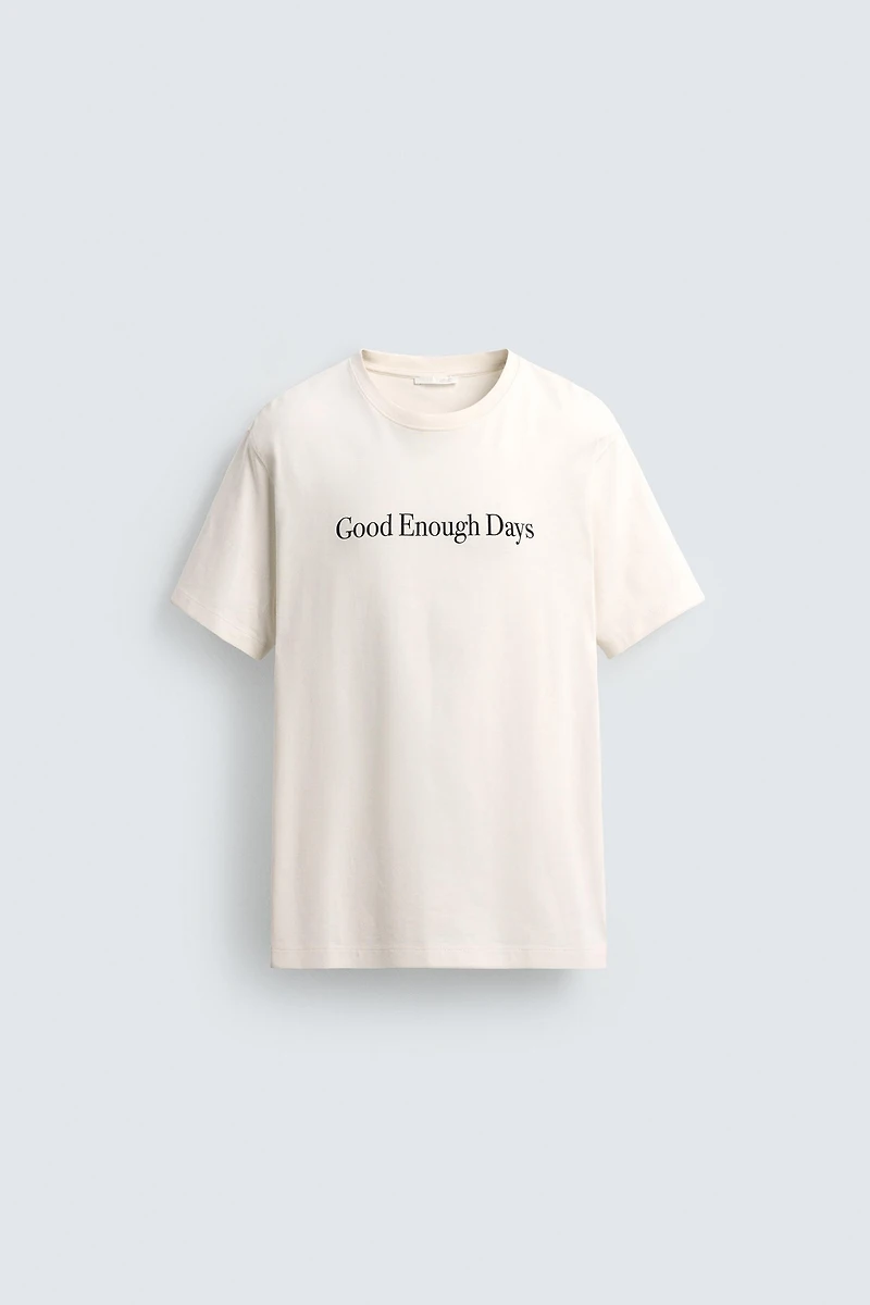 T-SHIRT À INSCRIPTION IMPRIMÉE