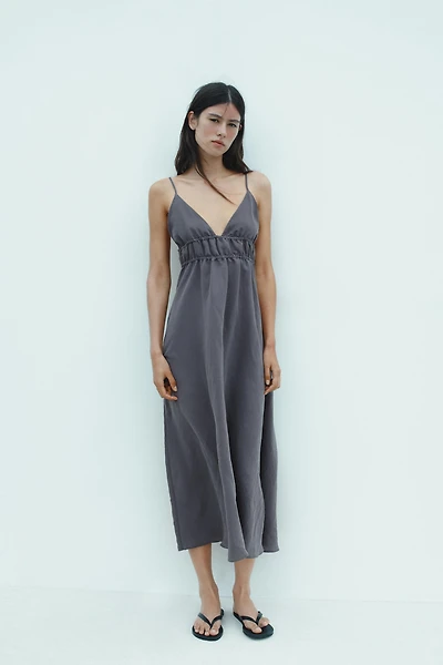 FLOWY MIDI DRESS