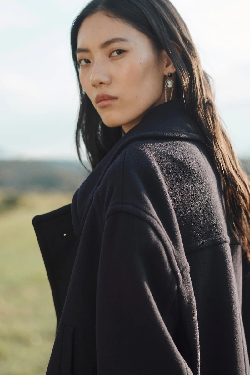 LIMITED EDITION WOOL BLEND DOUBLE BREASTED COAT