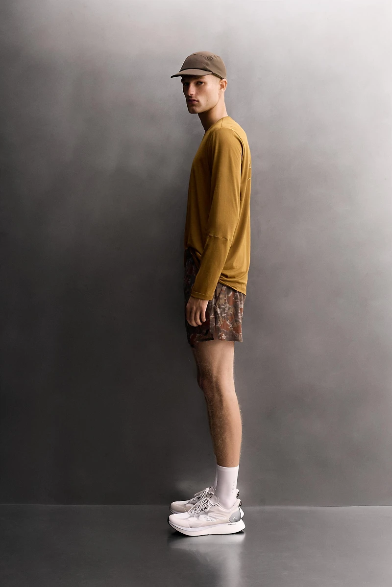 PRINTED 5" RUNNING SHORTS