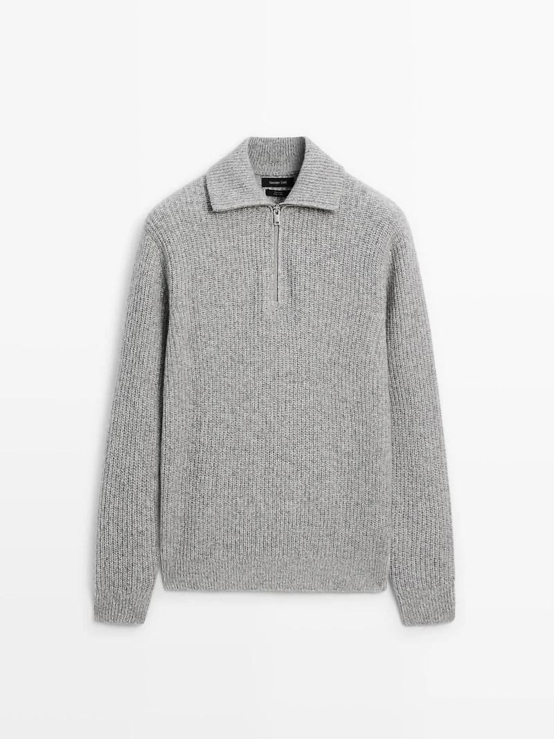 Pull à col camionneur 100 % laine
